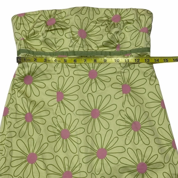 JILLIAN Jones Green Floral Strapless Mini Dress - Picture 8 of 12